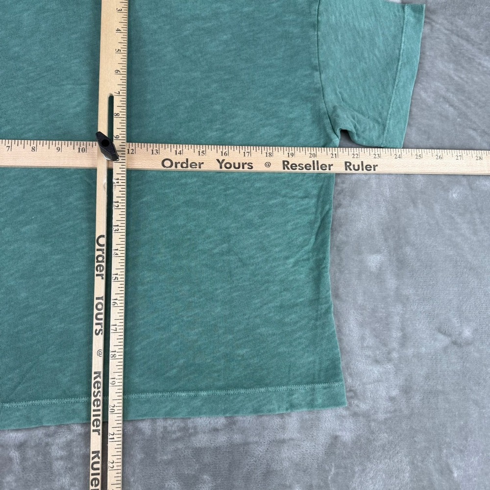 Marine Layer Cropped Polo Shirt Womens Medium Green Stretch Soft Cotton New NWOT - Picture 5 of 5